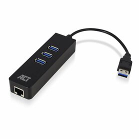 ACT AC6310 | USB 3.2 Gen 1 Interface Hub | Type-A | 5 Gbps | Zwart