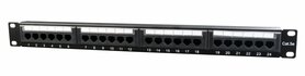 Gembird Patchpanel | 24-poorts Cat5e | Inclusief kabelorganizer | 19" Rackmount | Zwart