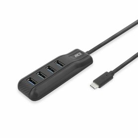 ACT AC6420 | USB 3.2 Gen 1 (3.1 Gen 1) Type-C Interface Hub | 5000 Mbit/s | Zwart