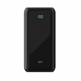 Silicon Power QS28 Powerbank | 20000mAh | 18W Power Delivery | 3-poorts USB-C & USB-A | LED-display | Zwart