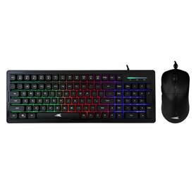 Baracuda ORCA RGB | Bekabeld Gaming Toetsenbord inclusief Muis | QWERTY | Zwart