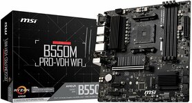 MSI B550M PRO-VDH WIFI | Socket AM4 | AMD B550 | 4xDDR4 | Micro-ATX | Moederbord | Returned